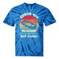 Error 404 Streaming Not Found Nostalgia VHS Retro Tape Tie-Dye T-Shirts Blue Tie-Dye