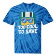 Floppy Disk Retro Tech Nostalgia Old School Computing Humor Tie-Dye T-Shirts Blue Tie-Dye