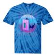 Never Forget Retro 80s 90s Nostalgia Tie-Dye T-Shirts Blue Tie-Dye