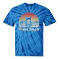 Never Forget Retro Nostalgia Vintage Cassette Tie-Dye T-Shirts Blue Tie-Dye