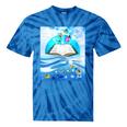 Frutiger Aero Aesthetic Tech Book Butterfly Tie-Dye T-Shirts Blue Tie-Dye