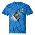Frutiger Aero Aesthetic Tech Computer Aquarium Fishes Tie-Dye T-Shirts Blue Tie-Dye
