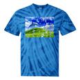 Frutiger Aero Dolphin Meadow Aesthetic Y2k 2000s Ironic Tie-Dye T-Shirts Blue Tie-Dye