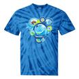 Frutiger Aero Metro Abstract Maximalism 2000s Nostalgia Tie-Dye T-Shirts Blue Tie-Dye