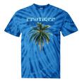 Frutiger Aero Palm Tree Y2k Aesthetic 2000s Trend Tie-Dye T-Shirts Blue Tie-Dye