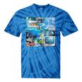Frutiger Aero Retro Vibes Premium Tri-Blend Tie-Dye T-Shirts Blue Tie-Dye