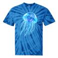 Frutiger Aero Y2K Jellyfish Tie-Dye T-Shirts Blue Tie-Dye