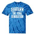 Gen X The Feral Generation Generation X Gen Xer Nostalgia Tie-Dye T-Shirts Blue Tie-Dye