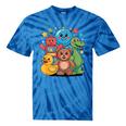 Kidcore Aesthetic Retro Vibes Colorful Cartoon Nostalgia Tie-Dye T-Shirts Blue Tie-Dye
