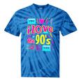 I Love The 90'S 90s Nostalgia Premium Tri-Blend Tie-Dye T-Shirts Blue Tie-Dye
