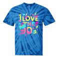 I Love The 90'S 90s Retro Nostalgia Tie-Dye T-Shirts Blue Tie-Dye