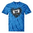 Mixed Tape Emotions Music Lover Nostalgia Quote Tie-Dye T-Shirts Blue Tie-Dye