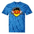 Nostalgia Chest Flag GDR Tie-Dye T-Shirts Blue Tie-Dye