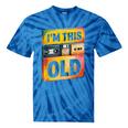 Im This Old Retro 80s 90s VHS Cassette Floppy Disk Nostalgia Tie-Dye T-Shirts Blue Tie-Dye