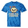 Pixel Art Pet Y2K Retro Vintage Digital Nostalgia Y2K Tech Tie-Dye T-Shirts Blue Tie-Dye