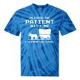 Please Patient I'm From The 1900s Boomer Meme Premium Tie-Dye T-Shirts Blue Tie-Dye