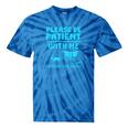 Please Be Patient With Me I'm From The 1900s Pixel Wagon Tie-Dye T-Shirts Blue Tie-Dye