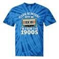 Please Patient I'm From The 1900s Retro Cassette Humor Tie-Dye T-Shirts Blue Tie-Dye