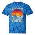 Please Be Patient I'm From The 1900s Sunset Vintage Wagon Premium Tie-Dye T-Shirts Blue Tie-Dye