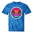 Retro 80s Synthwave Sunset & Palm Trees Retro Nostalgia 80s Tie-Dye T-Shirts Blue Tie-Dye Retro 80s Synthwave Sunset & Palm Trees Retro Nostalgia 80s Tie-Dye T-Shirts Blue Tie-Dye