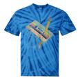Retro Cassette And Pencil 80s 90s Nostalgia Music Lover Tie-Dye T-Shirts Blue Tie-Dye