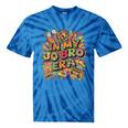 Retro Nostalgia Era Disco Groovy 80s 90s Vintage Aesthetic Tie-Dye T-Shirts Blue Tie-Dye