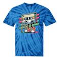 Retro Old Cassette Tape Cartoon With Walker Nostalgia Premium Tri-Blend Tie-Dye T-Shirts Blue Tie-Dye Retro Old Cassette Tape Cartoon With Walker Nostalgia Premium Tri-Blend Tie-Dye T-Shirts Blue Tie-Dye