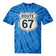 Retro Route 67 Highway Sign Vintage Road Nostalgia Tie-Dye T-Shirts Blue Tie-Dye Retro Route 67 Highway Sign Vintage Road Nostalgia Tie-Dye T-Shirts Blue Tie-Dye