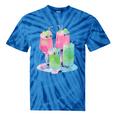 Retro Soft Drinks 80s 90s Nostalgia Cute Anime Aesthetic Tee Tie-Dye T-Shirts Blue Tie-Dye
