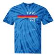 Retro VHS Tape Graphics 80s 90s Nostalgia Costume Tie-Dye T-Shirts Blue Tie-Dye