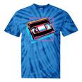 Retro VHS Vaporwave Video Cassette Nostalgia Geek Chic Tie-Dye T-Shirts Blue Tie-Dye