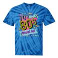 Retro Vintage 70's Baby 80's Made Me Nostalgia Classic Tie-Dye T-Shirts Blue Tie-Dye