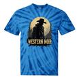 Spaghetti Western Cowboy Culture Classic Western Nostalgia Tie-Dye T-Shirts Blue Tie-Dye