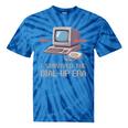I Survived The Dial-Up Era Retro 90s Nostalgia Premium Tri-Blend Tie-Dye T-Shirts Blue Tie-Dye