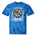 I Survived Lawn Darts Classic Yard Nostalgia Game Fun Tie-Dye T-Shirts Blue Tie-Dye