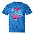 Totally 80's Colorful Retro 1980s Style Nostalgia Vibe Tie-Dye T-Shirts Blue Tie-Dye