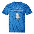 I Used To Be Somebody Nostalgia Halloween Spooky Season Premium Tri-Blend Tie-Dye T-Shirts Blue Tie-Dye