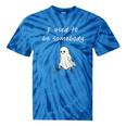 I Used To Be Somebody Nostalgia Halloween Spooky Season Tie-Dye T-Shirts Blue Tie-Dye