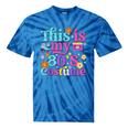 Vintage 80s Costume Nostalgia 1980s Fashion Cute Girls Women Tie-Dye T-Shirts Blue Tie-Dye
