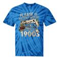 Vintage Please Be Patient With Me I'm From The 1900s Train Tie-Dye T-Shirts Blue Tie-Dye