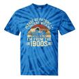 Vintage Please Be Patient With Me I'm From The 1900s Wagon Tie-Dye T-Shirts Blue Tie-Dye