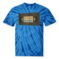 Vintage VHS Tape Humor Retro Nostalgia Graphic Tie-Dye T-Shirts Blue Tie-Dye