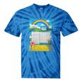 Women's Frutiger Aero Aesthetic Rainbow Glitch Art Tie-Dye T-Shirts Blue Tie-Dye