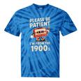 Women's Please Be Patient I'm From The 1900s Vintage Men Women Tie-Dye T-Shirts Blue Tie-Dye