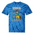 Xennial Born 1977 To 1983 Nostalgia Tie-Dye T-Shirts Blue Tie-Dye