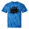 Yk2 Grunge Scary Cat With Tail Tomboy 90s Nostalgia Indie Premium Tri-Blend Tie-Dye T-Shirts Blue Tie-Dye