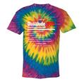 1970's Lemon Labs Quaalude 300 Label Reproduction Nostalgia Premium Tri-Blend Tie-Dye T-Shirts Rainbow Tie-Dye