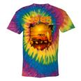 1985 Vintage Sunset Surf Truck Retro Beach Nostalgia Tie-Dye T-Shirts Rainbow Tie-Dye