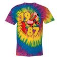 1987 Retro Roller Skate Vintage 80s Nostalgia Collector Tie-Dye T-Shirts Rainbow Tie-Dye