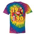 1990 Retro Raised On 90s Music Old School Nostalgia Punk Tie-Dye T-Shirts Rainbow Tie-Dye